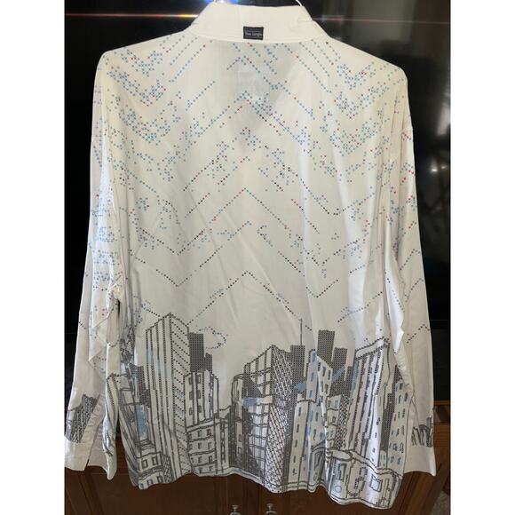 5ive Jungle & Co Casual All Over Print Button Down Casual Shirt 3XL - Picture 4 of 4